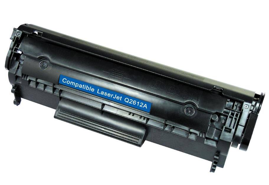 Cartucho de Toner Compatível Q-2612A, Q2612. Produto Novo, não é remanufaturado. Para uso nas seguintes impressoras HP: 1010, 1012, 1015, 1018, 1020, 1022, 1022n, 1022nw, 3015 All in One, 3030 All in One, 3050 All in One, 3052 All in One, 3055n All in One, 3055nf All in One, 1319 Fax, 1319f Fax, M1319f Fax, M1005. Preto. Rendimento médio de 2.500 impressões com 5% de cobertura na página